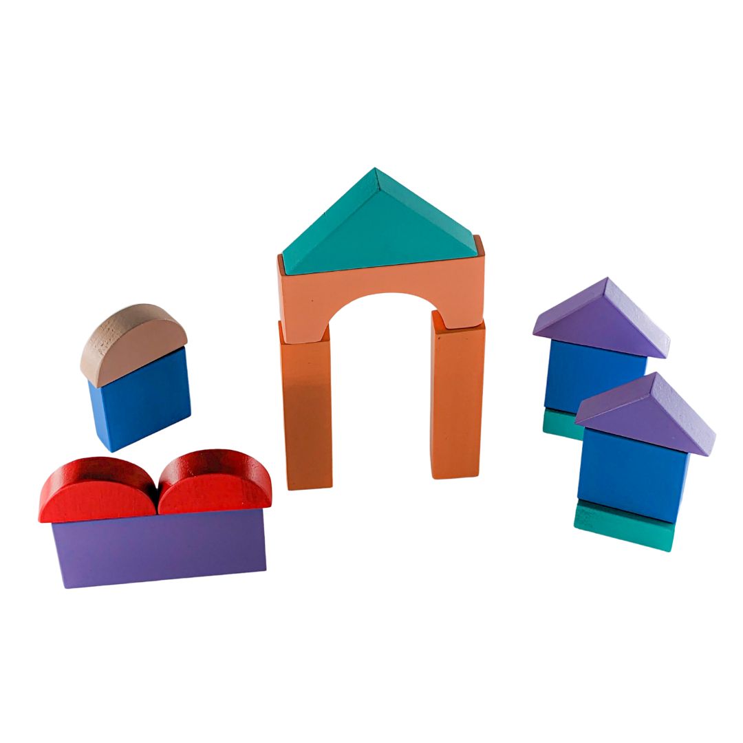 Wooden building blocks - b4brainuae