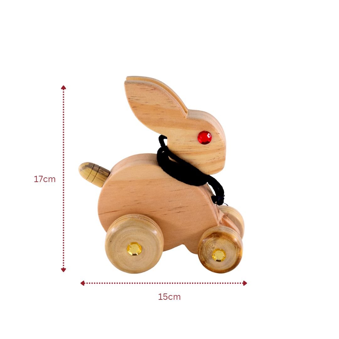 Rabbit pull Toy - b4brainuae