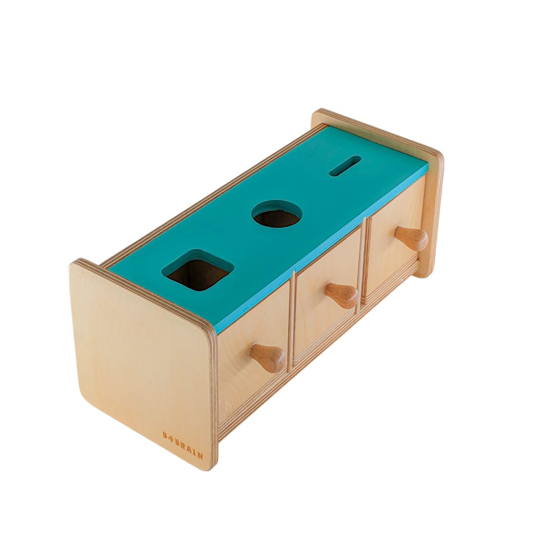 Shape Sorter box with bins - b4brainuae