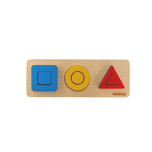 Wooden Shape Puzzle (level-2) - b4brainuae