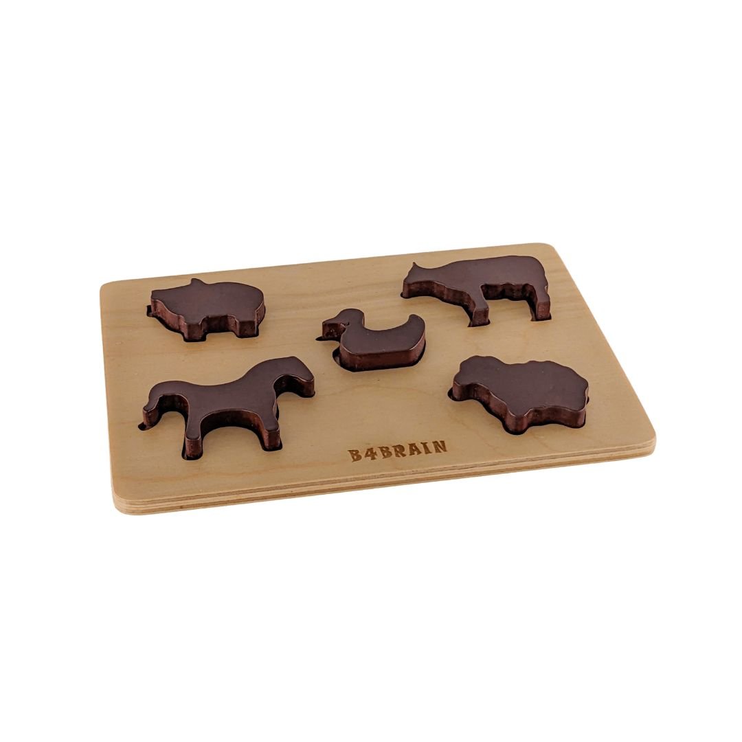 Wooden Animals puzzles - b4brainuae