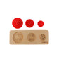 Multi-size wooden puzzle 1-2 years - b4brainuae