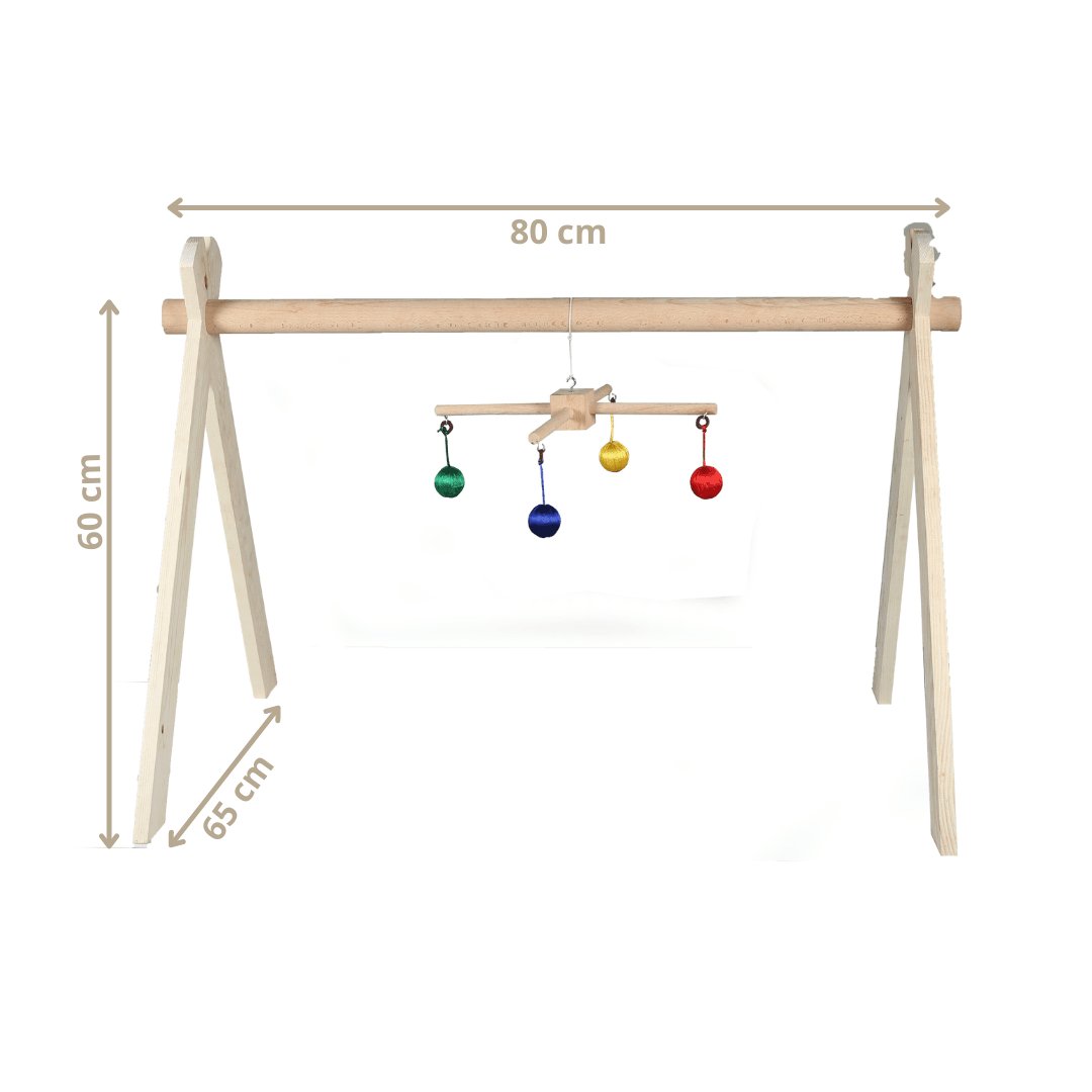 Activity Gym +3 Mobiles with Hanger For Newborn Baby - b4brainuae