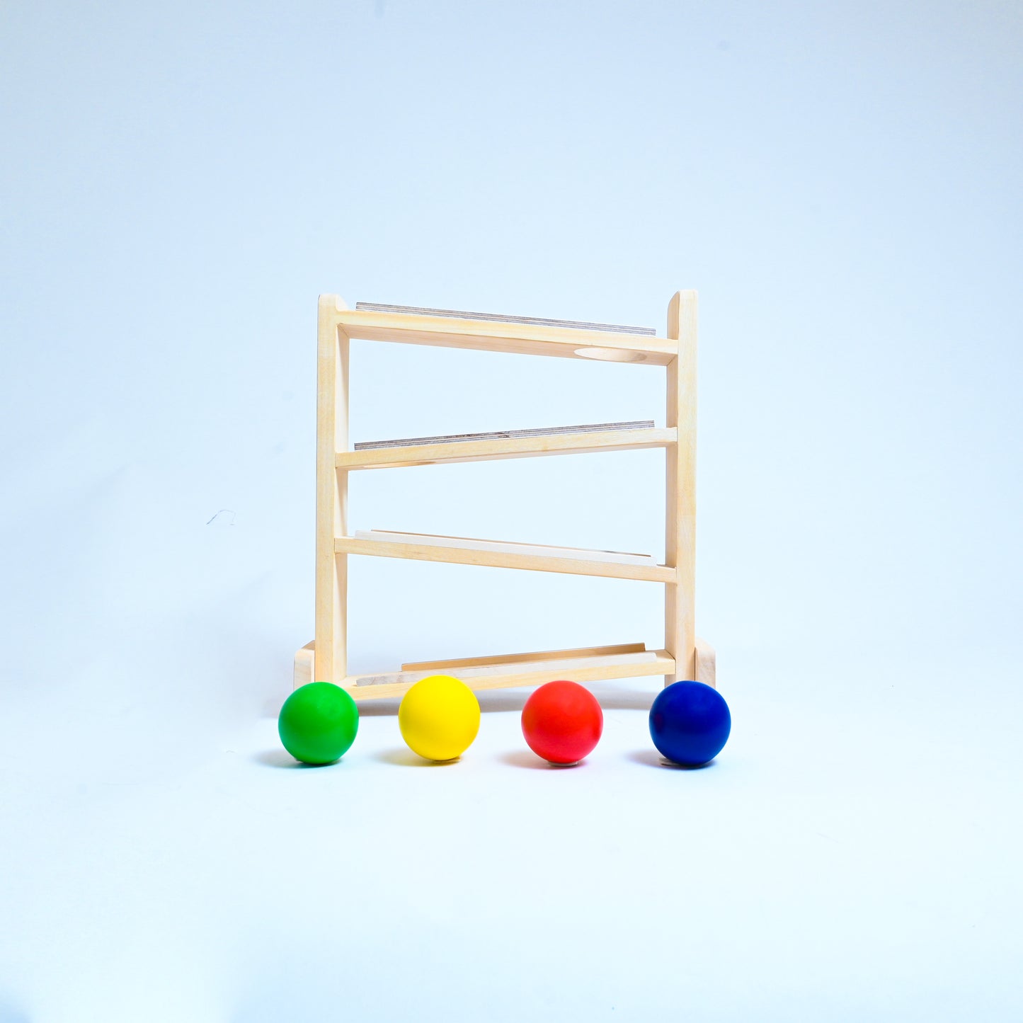 Wooden Ball Tracker Toy for Babies - b4brainuae