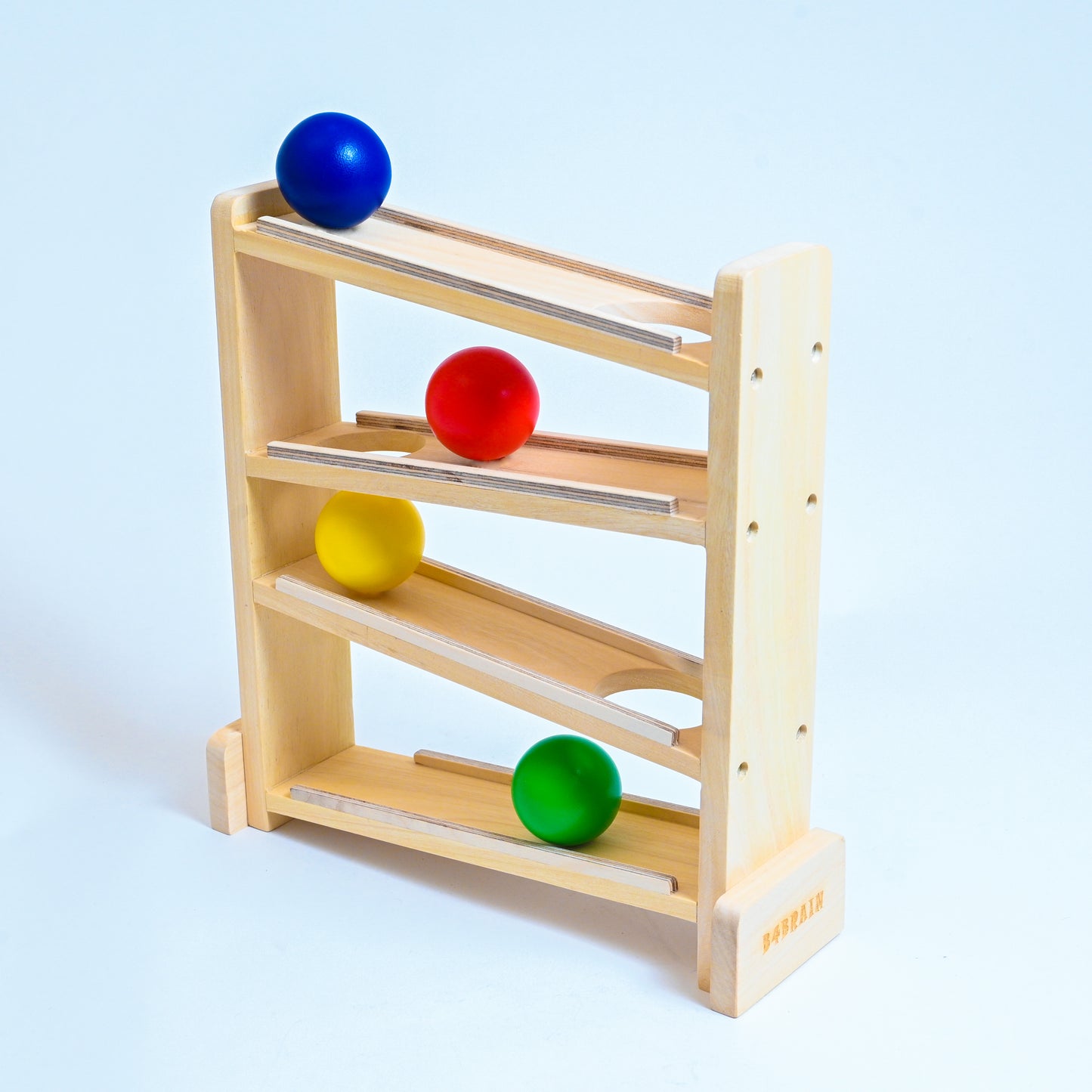 Wooden Ball Tracker Toy for Babies - b4brainuae