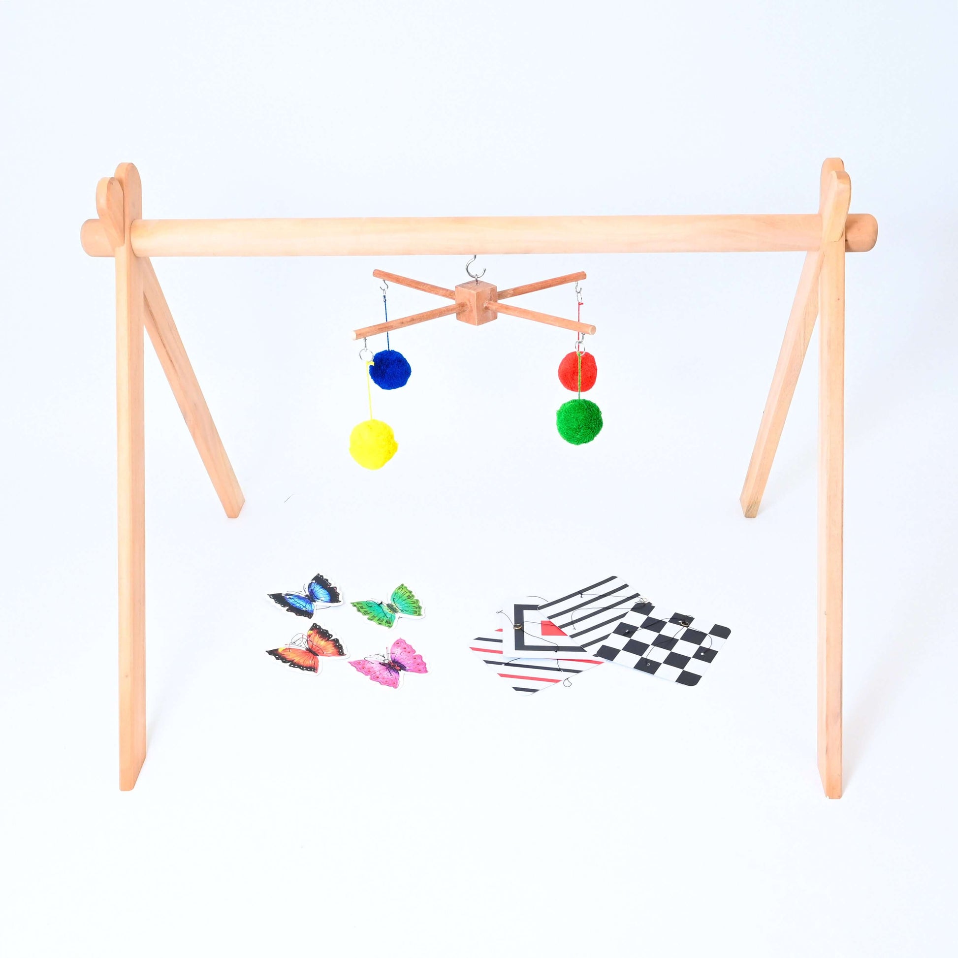 Activity Gym +3 Mobiles with Hanger For Newborn Baby - b4brainuae