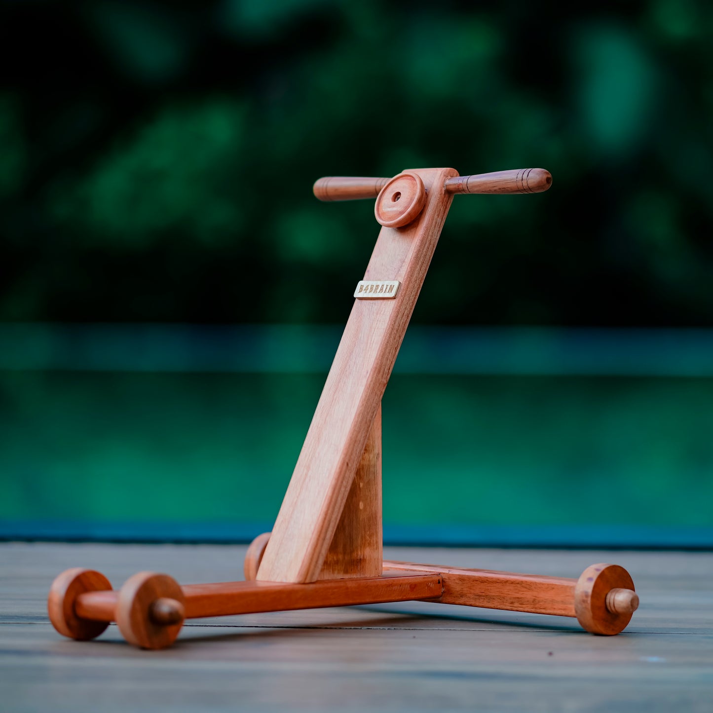 B4brain traditional scientific wooden push Walker For Babies - b4brainuae