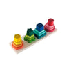 Wooden Shape sorting & stacking puzzle - b4brainuae