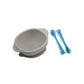 Silicone Suction Bowl and Silicon Giraffe Spoon For Baby - b4brainuae